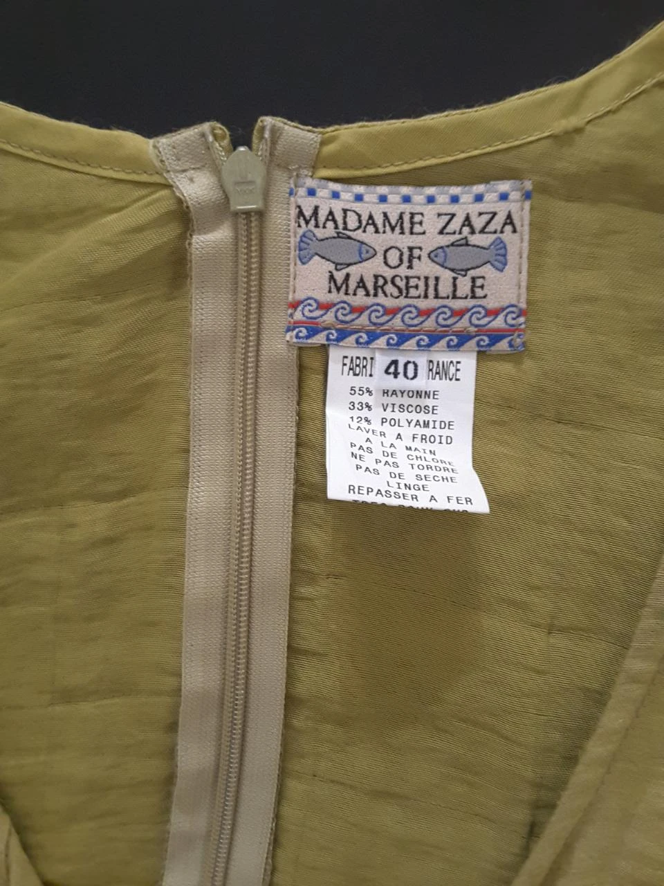 Maxi Dress – Madame Zaza of Marseille – Size 40 – photo 6